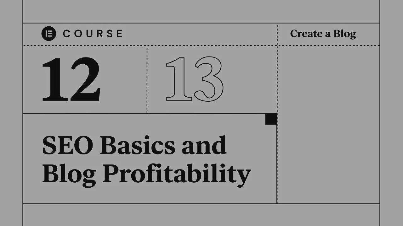 [12] website positioning Fundamentals and Making Your Blog Profitable