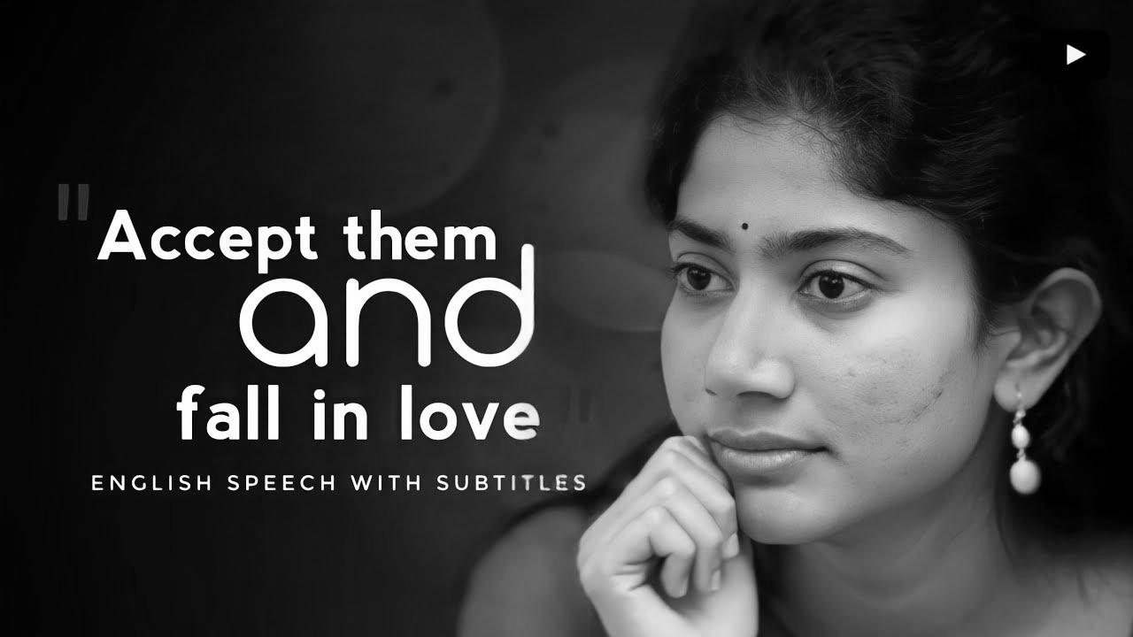 Sai Pallavi’s inspiring words on Colorism |  Motivational speech |  Study English 2022