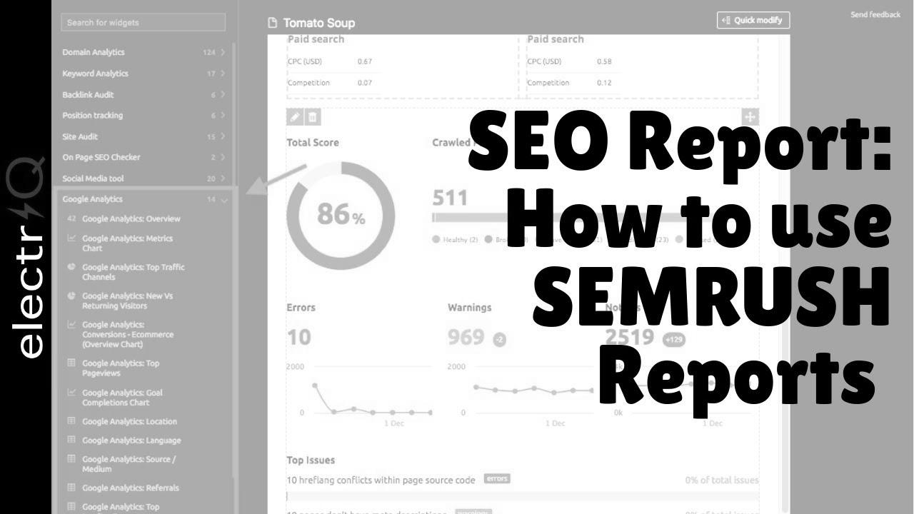 search engine marketing Report: How you can use SEMRUSH Reviews