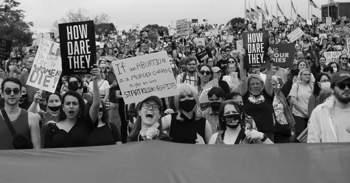 Hundreds in U.S. march beneath ‘Ban Off Our Our bodies’ banner for abortion rights