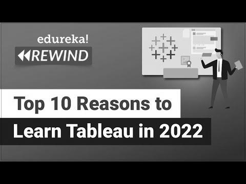 Prime 10 Reasons to Study Tableau in 2022 |  Tableau Certification |  tableau |  Edureka Rewind – 6