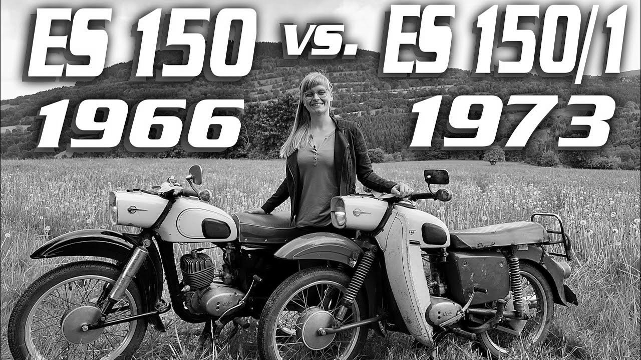 MZ ES 150 (1966) vs. MZ ES 150/1 Trophy (1973) Know-how comparability distinction GDR autos vintage