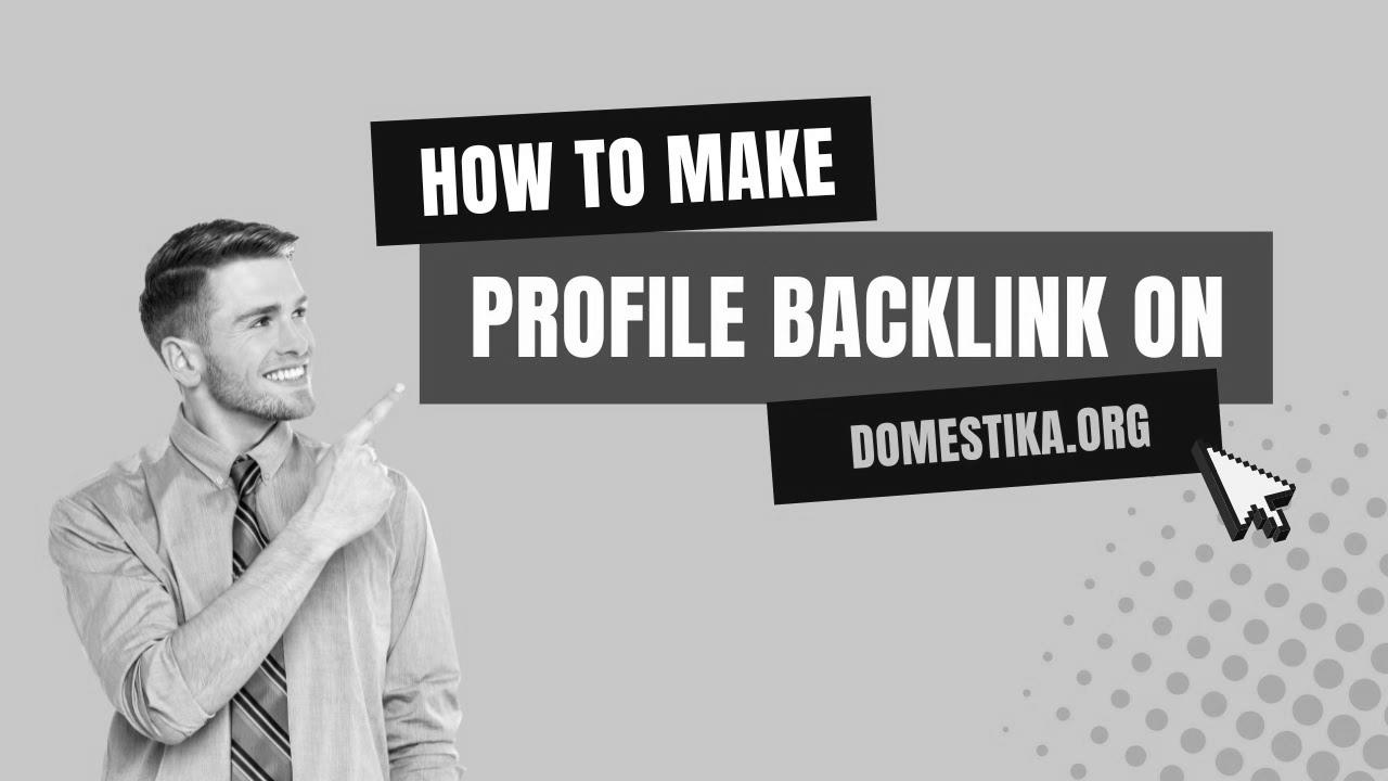 How To Create Profile Backlink on Domestika |  search engine marketing Link Building |  LinkoBuild