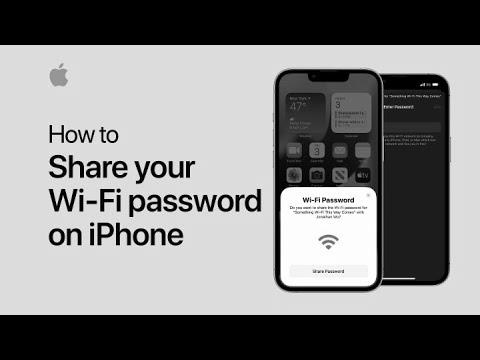 The right way to share your Wi-Fi password |  Apple support